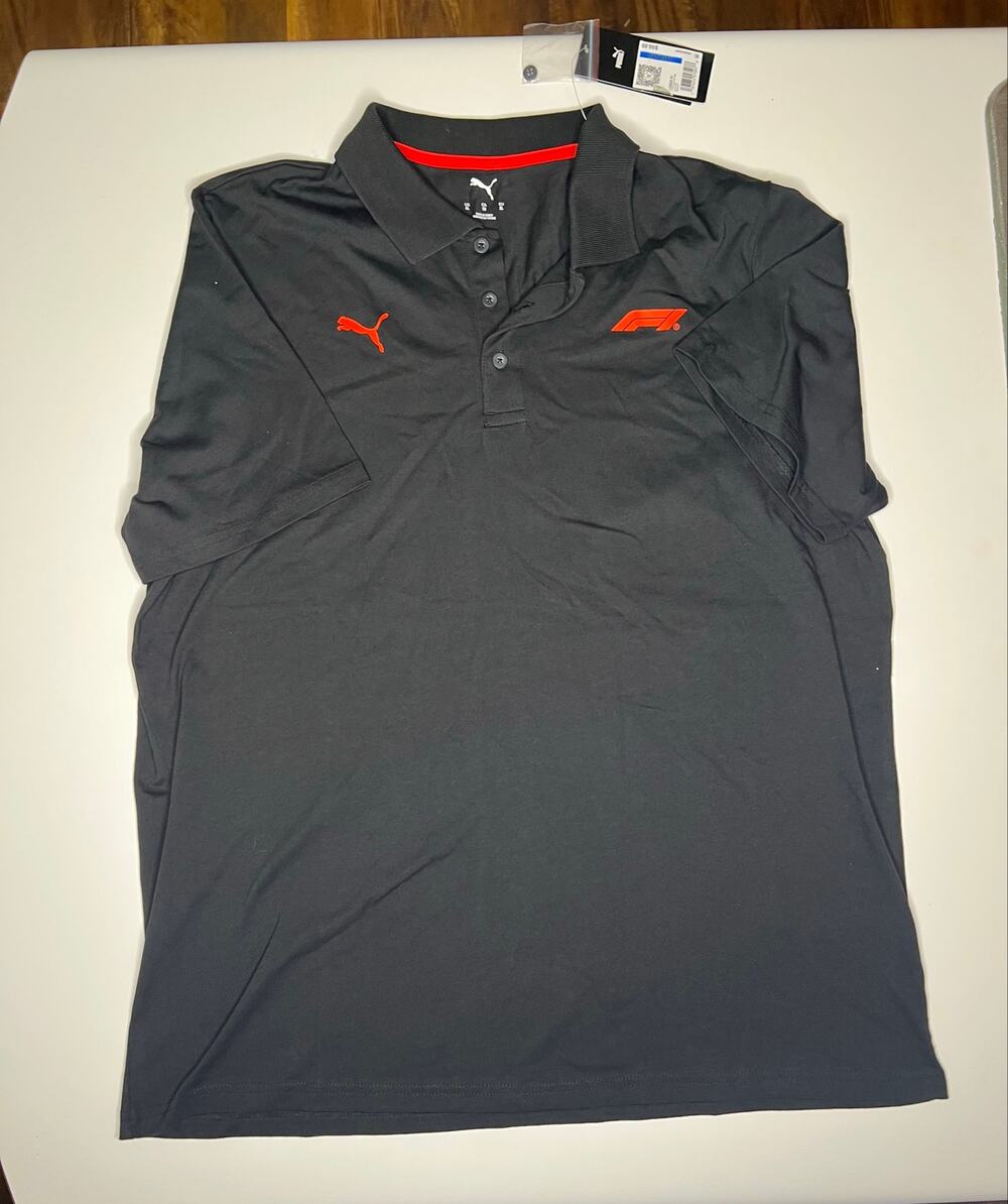 Puma Formula 1 Official Licensed Black Polo Shirt XL